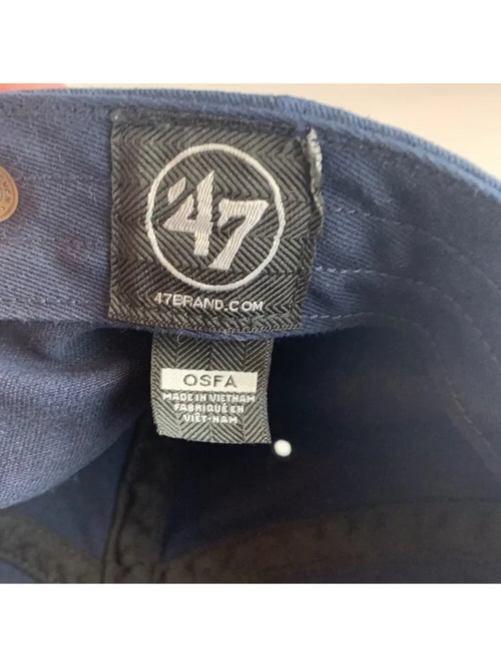 Colorado Avalanche NHL Navy Blue 47 Brand Clean Up Relaxed Fit Strapback Hat